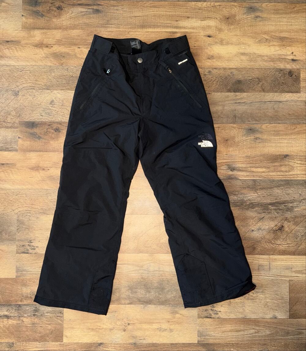 The Northface kids black insulated snow pants